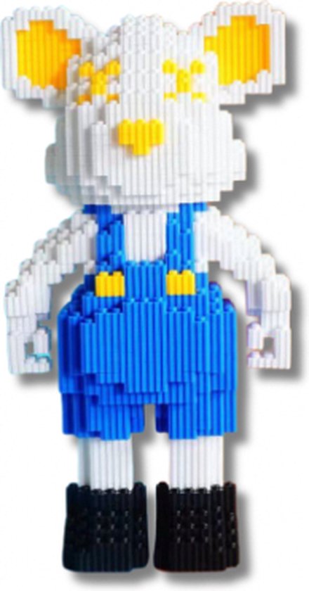 Beer in tuinbroek - 32 cm - bouwset - Building blocks - Magic blocks van Cobi