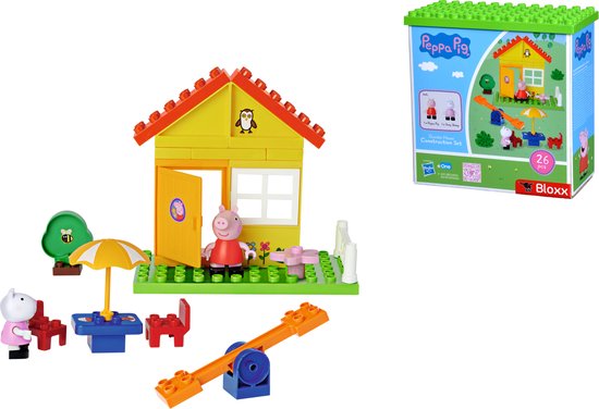 BIG - Bloxx Peppa Pig Tuinhuis - Peppa Pig - Constructiespeelgoed van BIG