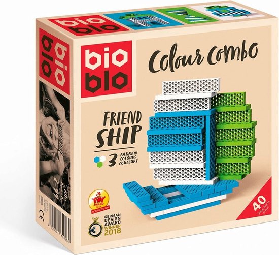 Bioblo - colour combo friend ship - 40 blocks van Bioblo
