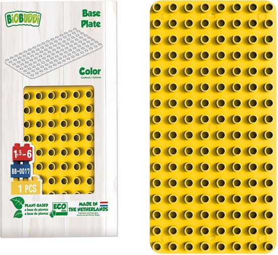 BiOBUDDi BiOBUDDi Education base plate Bumblebee Yellow. BB-0017 Bumblebee Yellow 1,5+ van Biobuddi