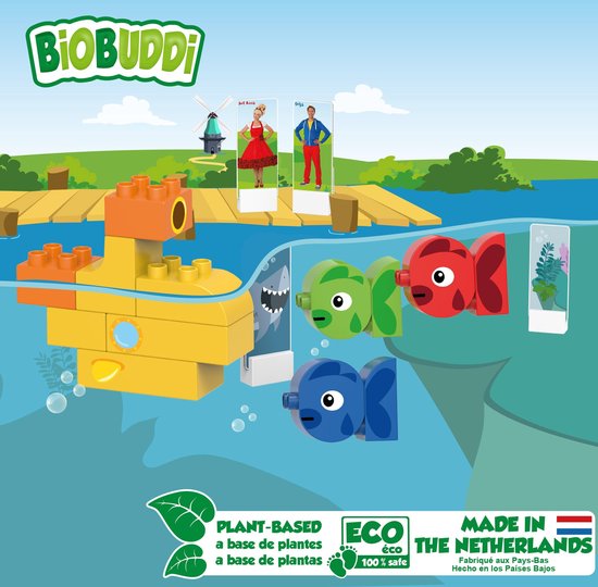 BiOBUDDi Juf Roos Drie kleine visjes - 28 delig van Biobuddi