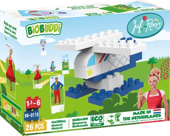 BiOBUDDi Juf Roos Helikopter - 26 delig van Biobuddi