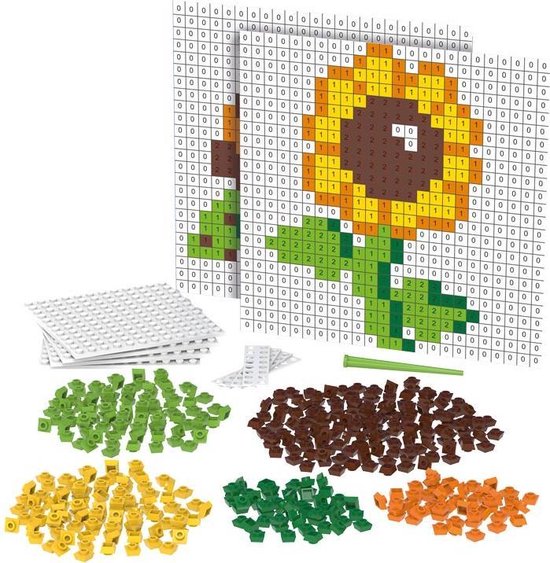 Biobuddi Pixel & create Bloem en Schildpad BB-2014 van Biobuddi
