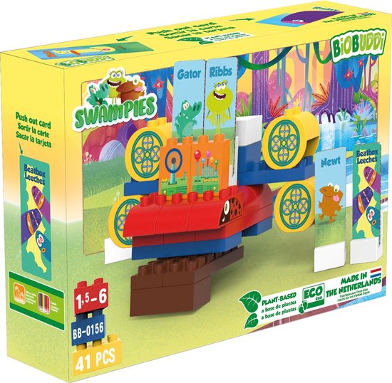BiOBUDDi Swampies - SwampSpaceShip - 41 delig - Past op Duplo !! - Jongens en Meisjes - Speelgoed - Cadeau Tip !! van Biobuddi