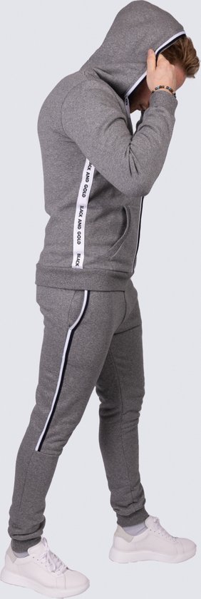 Black And Gold onderstuk jogging (broek) grijs MAAT XXL van Black And Gold