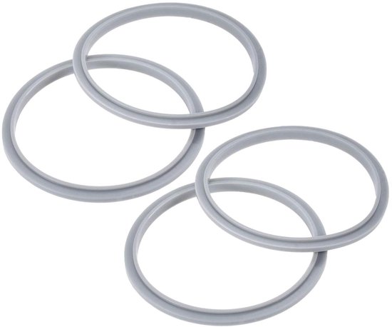 Blender Pakking Vervanging voor Nutribullet Rubber Ring Seal Ringen Pakkingen met Lip - Compatibel met Nutribullet 600/900 Serie - Vervangende Pakkingen - Afdichtingsringen - 4 Stuks - Zwart van Anbige.