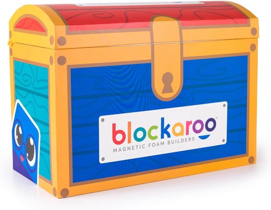 Blockaroo schatkist box-magnetisch speelgoed-peuter speelgoed-speelgoed 3 jaar/4jaar/5jaar- speelgoed jongens en meisjes- badspeelgoed van Block