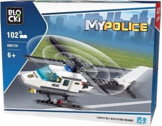 Blocki KB6729 My Police helikopter van Block
