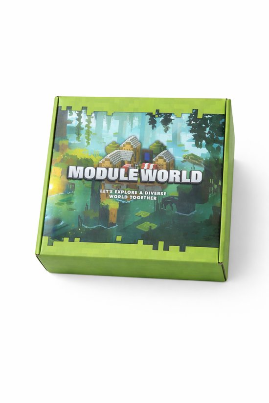 BOECKIE - MODULE WORLD – 100-delige Bouwset – Magnetisch Bouwspeelgoed – Magnetic blocks - Creatief Constructiespeelgoed voor Kinderen – Educatief & Montessori Speelgoed van Merkloos