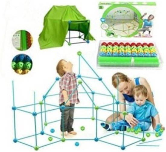 Bouw je eigen Fort - Bouwset Hut - Bouwpakket Tent - Constructiespeelgoed van Fantasy Forts