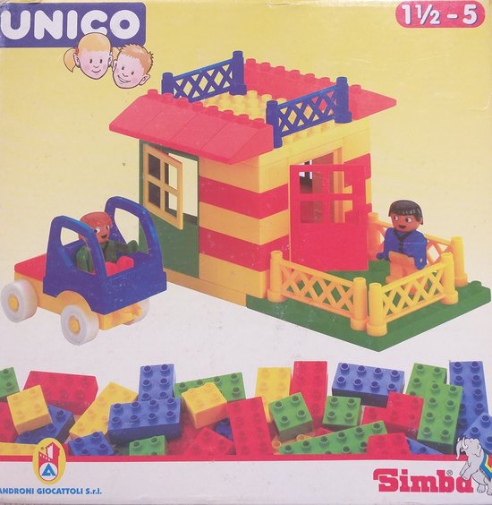 bouwblokken Unico - Simba - 1,5 tm 5 jaar - constructie speelgoed van Unico.