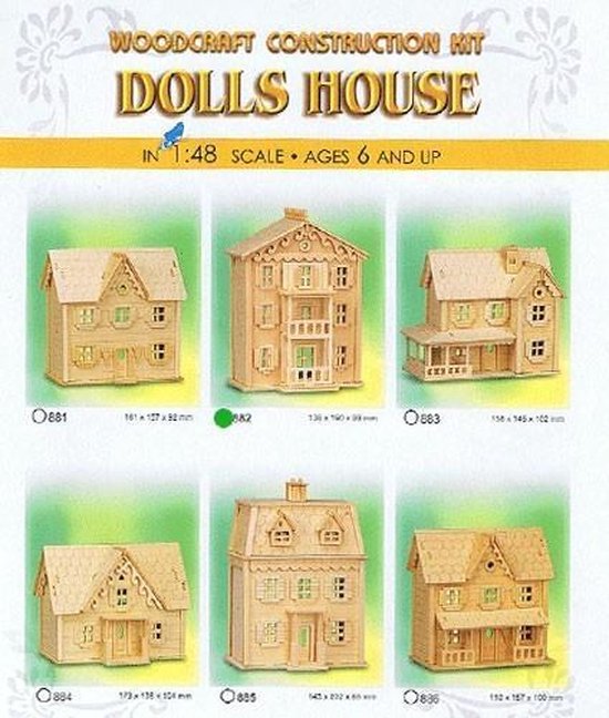 Bouwdoos Poppenhuis 6 ass. 881-886 van Playtive.