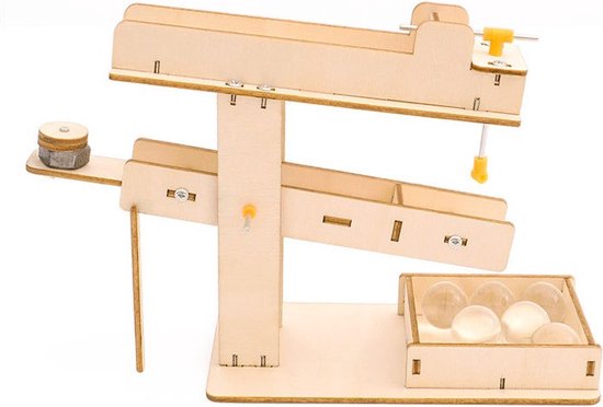 Bouwpakket Knikkerbaan van hout- Science Kit van PlayWood