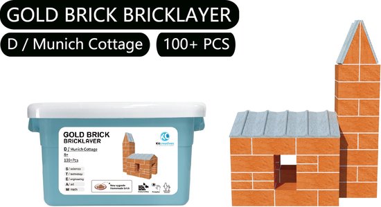 Bouwpakket STEAM DIY Kerkje- Steen- zelf steentjes maken en bouwen van Teifoc