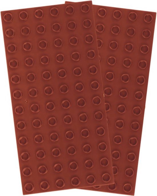 Bouwplaat 6x12 Noppen – Bruin – Basisplaat – Geschikt voor Grote Bouwstenen – Brian’s Toys van Brian's Toys