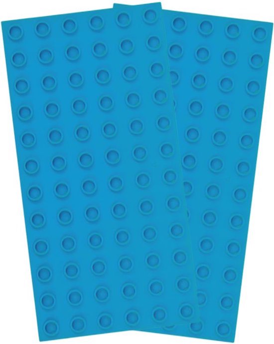 Bouwplaat 6x12 Noppen – Lichtblauw – Basisplaat – Geschikt voor Grote Bouwstenen – Brian’s Toys van Brian's Toys