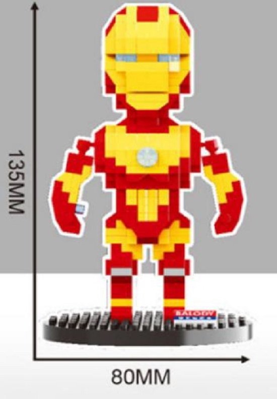 Bouwset Hero - Miniblocks - bouwset / 3D puzzel - 492 bouwsteentjes van PIXIO