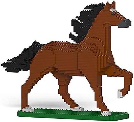 Bouwstenen Sculptuur - Dierenmodel - Huis Decoratie - Gepatenteerd Stuwsysteem - 1290+ Onderdelen - Meerdere Kleuren van Merkloos