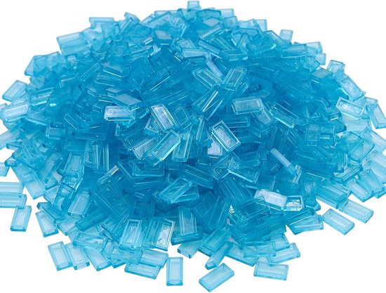 Bouwstenen Set - Blokken Speelgoed - Creatief Spelen - 1000 Stuks - 1.6 x 0.8 cm - Blauw van Merkloos