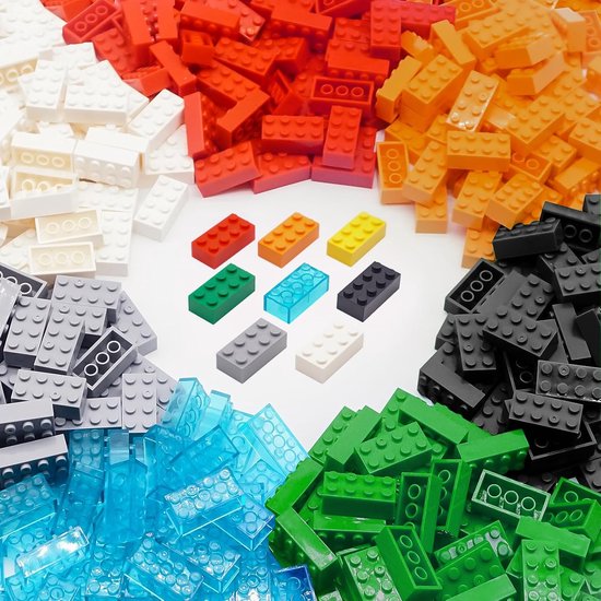 Bouwstenen Set - Constructie Speelgoed - Creatief Spelen - 320 Stukjes - 23x16x7 cm - Kleurrijk van Merkloos