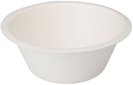 Bowl Bagasse 250ml 8pcs van Merkloos