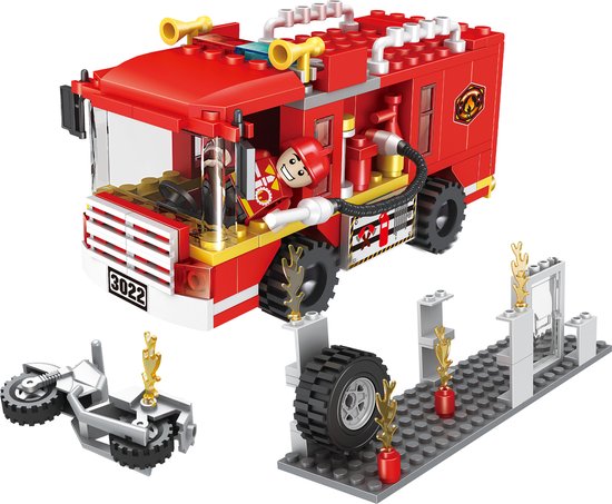 Brandweerauto Cogo bouwset 3022-1 van BRA