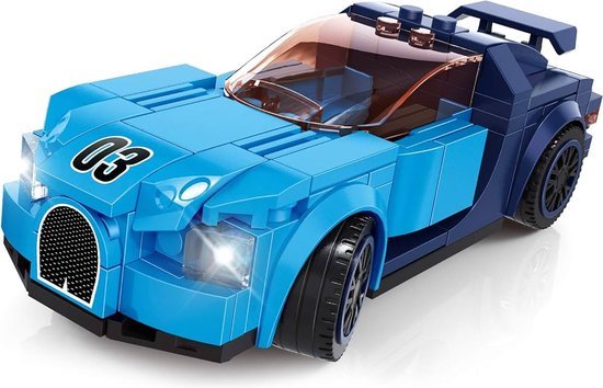 Bricker Bugatti look - Race auto - Supercar - Bugatti - compatibel met lego - Racewagen van Merkloos