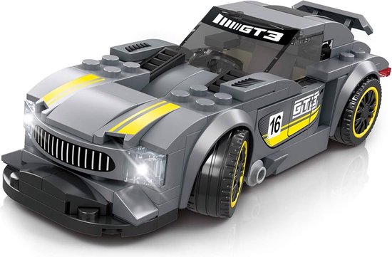 Bricker Mercedes GT look - Race auto - Supercar - Mercedes - compatibel met lego - Racewagen van Merkloos