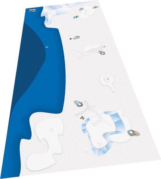 BrickMaps 32437004 - City - Arctic Exploration - Wegplaat speelmat voor LEGO Poolonderzoek - Formaat gelijk aan 3x7 LEGO bouwplaat van BrickMaps