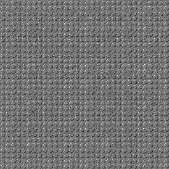 brickparts.nl - grondplaten 32x32 noppen, 25.5cm x 25.5cm | Donker Grijs | Geschikt voor LEGO van Brickparts