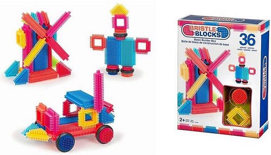Bristle Blocks 36 Stuks - Bouwblokken Nopper van Bristle Blocks