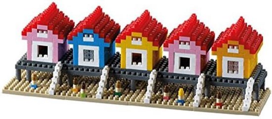 Brixies strandhuisjes van Merkloos