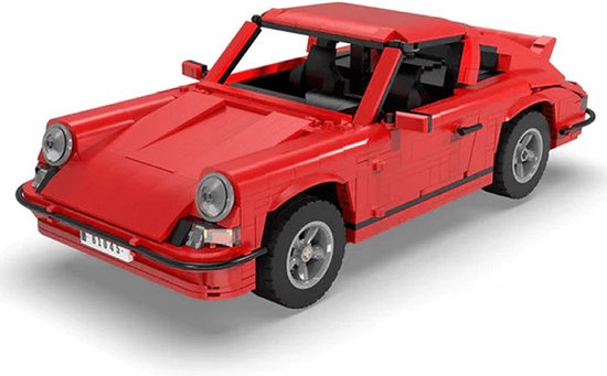 Cada Bricks bouwpakket - Classic Sports Car schaal 1:12 - technisch speelgoed voor volwassenen en kinderen vanaf 10 jaar van CaDA