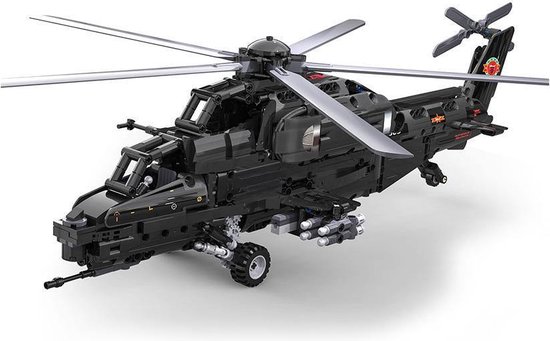 CaDA Bricks Military Helicopter WZ-10 van CaDA