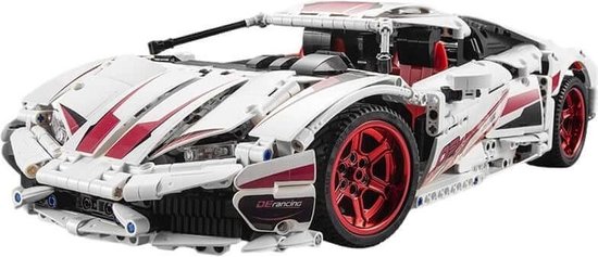 Cada bricks Raceauto 610 - XL - Technische Compatibel met grote merken  bouwpakket - CADABRICKS UC61018W van CaDA