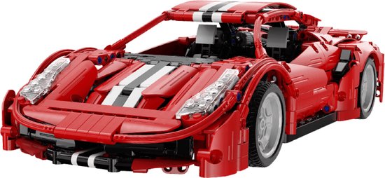 Cada Bricks technisch bouwpakket - Red Devils racing car (1126 onderdelen) - technische bouwset voor kinderen van CaDA
