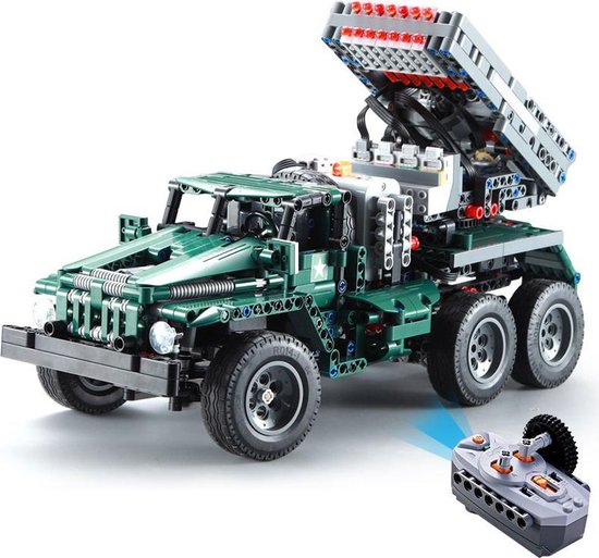 CaDa C61002W - BM-21 Grad Rocket Launcher/Ural 4320 Supply Truck - 2in1 Model - Compatibel met grote merken van CaDA
