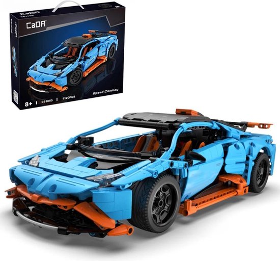 CaDA C61050W - Speed Cowboy - Technische Bouwset - Schaal 1:12 - 1120 onderdelen - Compatibel met grote merken van CaDA