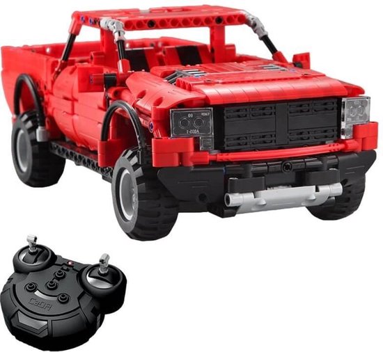 Cadabricks bestuurbare pickup auto - Rood van CaDA
