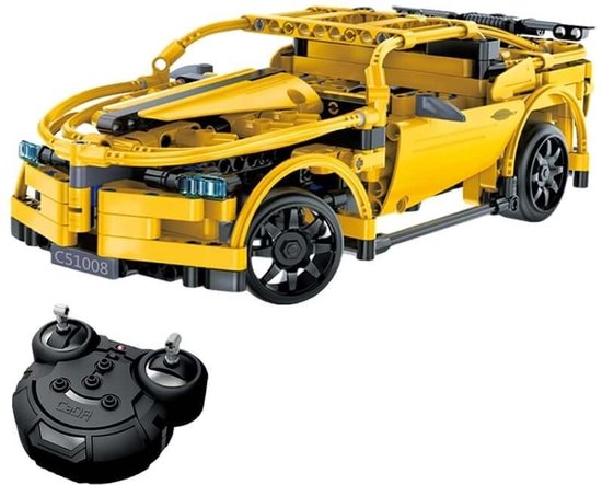 Cadabricks bouwpakket - bestuurbare RC raceauto van CaDA