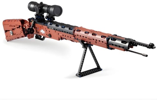 CadaBricks C61010W Kar98K Rifle gun bouwset | WW2 army pistool modelbouw | Creator classic battlefield guns bouwpakket | Technische Educatief militair & leger speelgoed voor volwassenen | Geschikt voor Lego technic | Bouwdoos met 653 bouwstenen van Merkloos