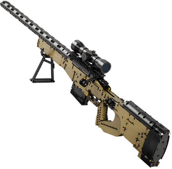 CadaBricks C81053W Sniper Battlefield Pistool geweer bouwset | WW2 Army 1:1 constructie icons modelbouw | Educatief militair & leger speelgoed bouwpakketten voor volwassenen | Kogels niet geschikt voor Lego technic | Bouwdoos met 978 bouwstenen van Merkloos