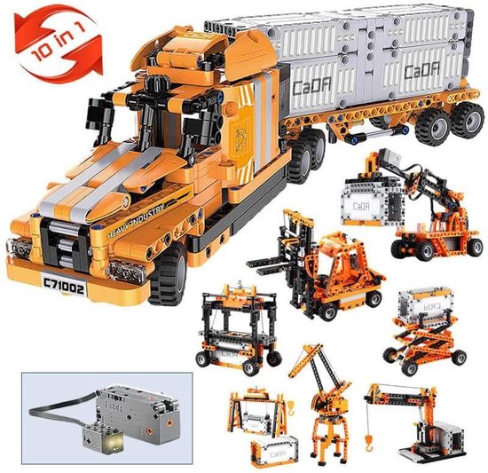 Cadabricks technische bouwset - Havenwerk bouwdoos (10in1) van CaDA