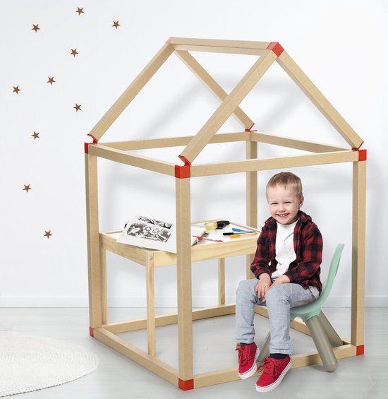 Capi-education - Speeltent - Speelhuisje binnen - Speelhuis - Speelhuis karton - Sterk en duurzaam karton van Capi-education