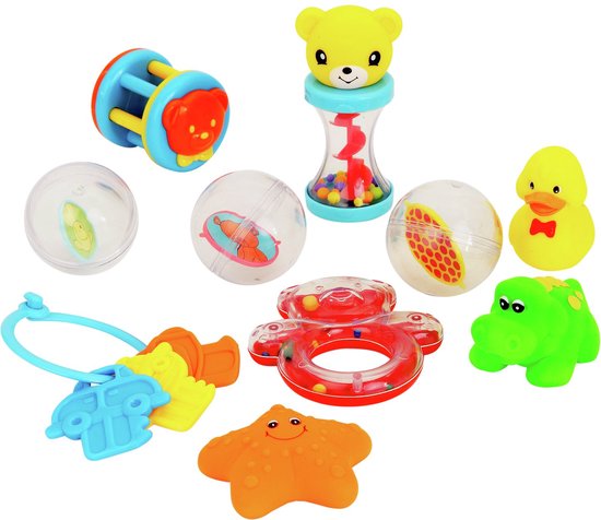 Chad Valley Baby Rammelaar  10 delige cadeauset van Chad Valley