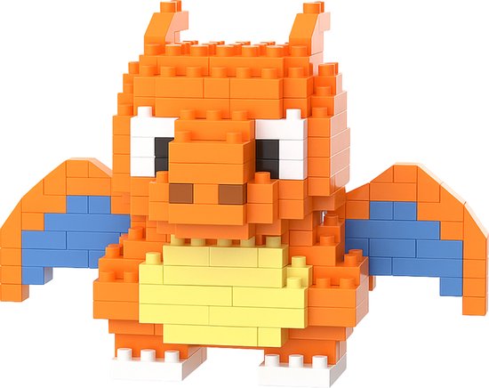 Charizard - Nano Blocks - Bouwset – 243 Stukjes DIY Mini Bouwstenen - Bouwblok - Speelgoed - BRICKY van BRICKY