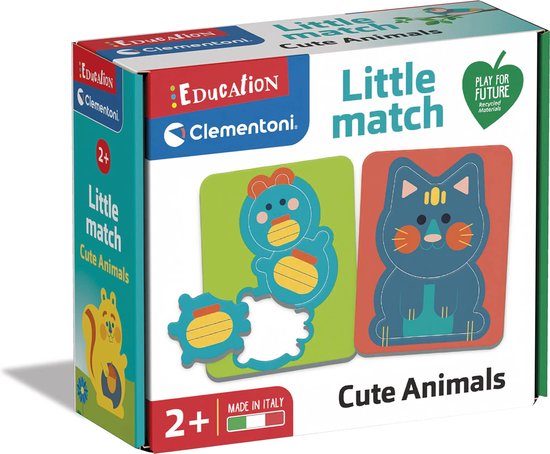 Clementoni Little Match Schattige Dieren - Kinderpuzzel van Clementoni