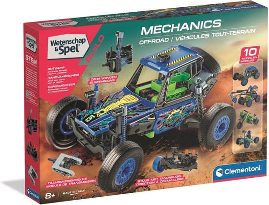 Clementoni Wetenschap & Spel Mechanics - Off Road Automodel Kit - Constructie Speelgoed - STEM Speelgoed - Vanaf 8 jaar van Clementoni