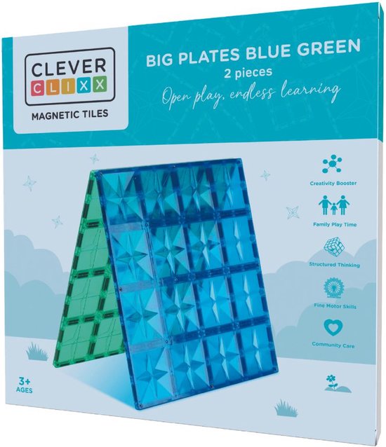 Cleverclixx Big Plates | 2 Stuks van Merkloos