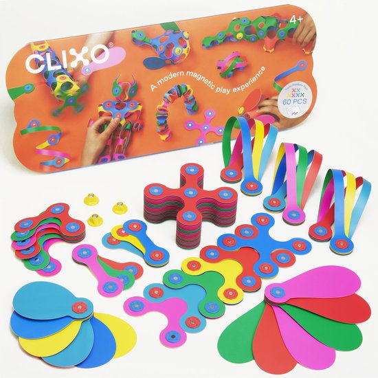 Clixo | Super Rainbow Pack | Set van 60 van Merkloos